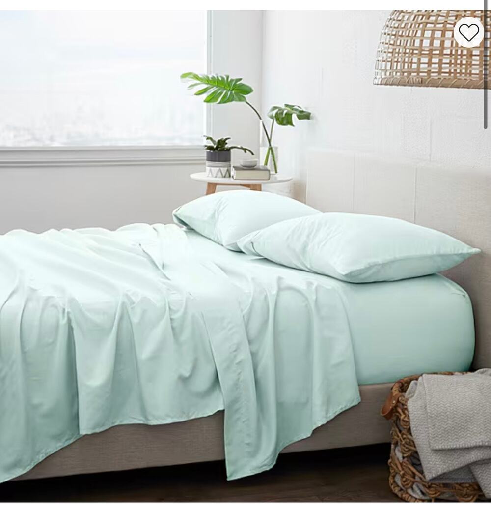 NEW! Casual Comfort iEnjoy KING 6PC Premium Sheet Set Mint
